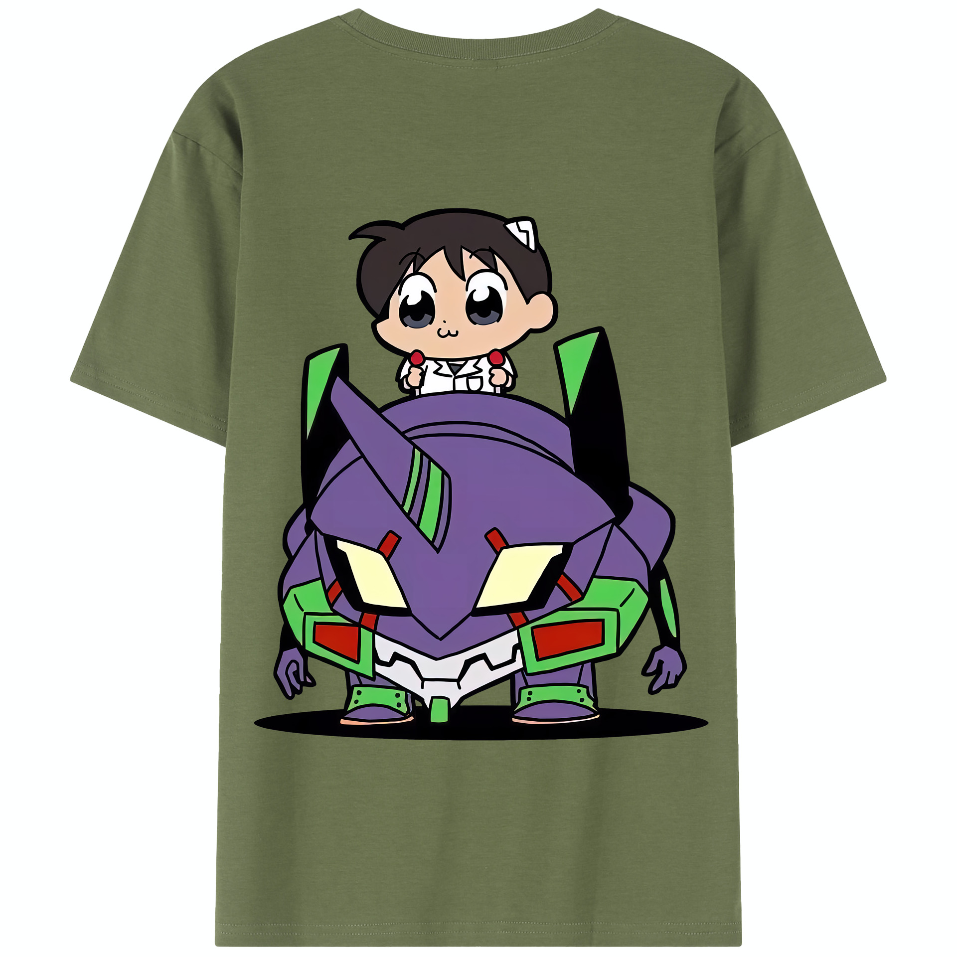 （画像用） EVA 新世紀エヴァンゲリオン 綿100％半袖Tシャツ（背面プリント）